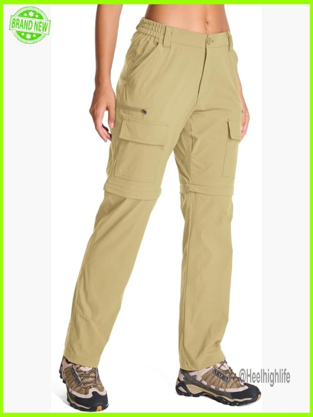 Women's Hiking Pants Convertible Quick Dry Stretch Lightweight Zip Off Cargo